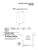 COVER Diagram and Parts List for FFU20FC3AW0  Frigidaire Freezer