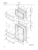 DOOR Diagram and Parts List for FRT18G4AQ0  Frigidaire Refrigerator