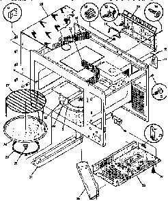 Wrapper/body Diagram and Parts List for SMS139T1B(941354495)  Tappan Microwave