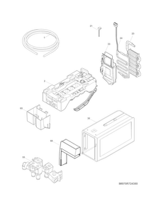 Fresh Food Ice Maker Diagram and Parts List for FPBC2277RF1  Frigidaire Refrigerator