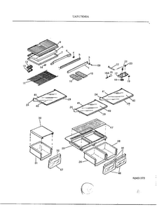 Top Mount Refrigerator Page 12 Diagram and Parts List for 178040A  Frigidaire Refrigerator