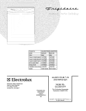 COVER Diagram and Parts List for GLD2875FPB0  Frigidaire Dishwasher