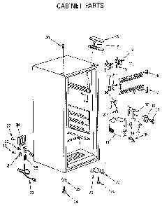 Cabinet Diagram and Parts List for 5648661181  Kenmore Refrigerator