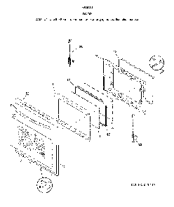 Door Diagram and Parts List for 79093012315  Kenmore Range