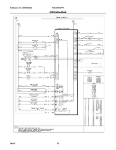 Wiring Diagram Diagram and Parts List for FGES3065PFH  Frigidaire Range