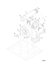 Motor/fan Diagram and Parts List for EIED50LIW1  Electrolux Dryer