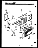 CABINET PARTS Diagram and Parts List for AL06A6ETBA  Gibson Air Conditioner