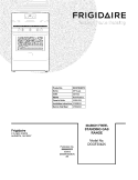 COVER Diagram and Parts List for DGGF3042KFE  Frigidaire Range