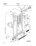 CABINET Diagram and Parts List for FRS23H5ASB0  Frigidaire Refrigerator