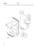 DOOR Diagram and Parts List for FFU20F9GW5  Frigidaire Freezer