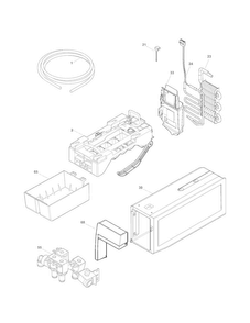 Ice Maker Diagram and Parts List for 25370312212  Kenmore Refrigerator