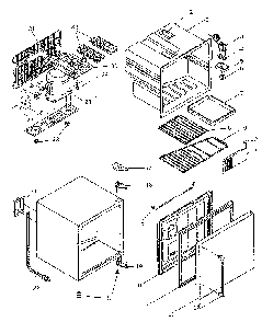 Refrigerator Cabinet Parts Diagram and Parts List for 56473733  Kenmore Refrigerator