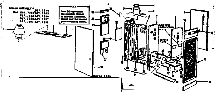 Part Location Diagram of 38830 Frigidaire Bolt