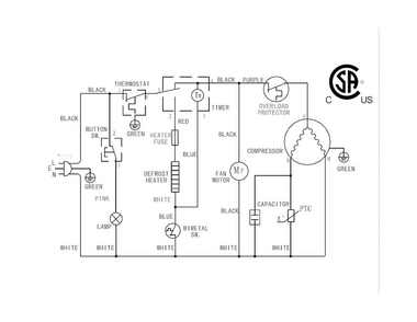 Wiring Diagram Diagram and Parts List for FFPH45F4LM  Frigidaire Refrigerator