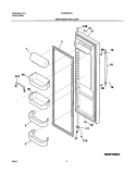 REFRIGERATOR DOOR Diagram and Parts List for PLHS267ZAB2  Frigidaire Refrigerator
