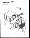 CABINET PARTS Diagram and Parts List for FAC066P7B1  Frigidaire Air Conditioner