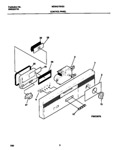 Frigidaire Mdb421rhs0 6 Diagram and Parts List for MDB421RHS0 V0 Frigidaire Refrigerator