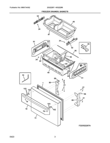 Part Location Diagram of 5304531175 Frigidaire GLASS