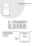 COVER Diagram and Parts List for GLRT218WDB4  Frigidaire Refrigerator