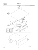 TOP / DRAWER Diagram and Parts List for FEF366CJSA  Frigidaire Range