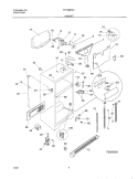 CABINET Diagram and Parts List for FRT22IRSHB5  Frigidaire Refrigerator