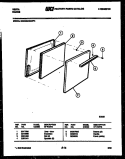 DOOR PARTS Diagram and Parts List for 24KGMAWAN4  Tappan Range