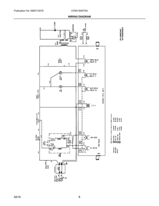 Wiring Diagram Diagram and Parts List for CFMV1645TDA  Frigidaire Microwave