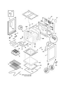 Body Diagram and Parts List for 79090912403  Kenmore Range