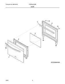Part Location Diagram of 5304526283 Frigidaire SHIELD