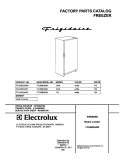 COVER Diagram and Parts List for FFU09K0AW2  Frigidaire Freezer