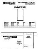 COVER Diagram and Parts List for MRT15CNCD1  Frigidaire Refrigerator