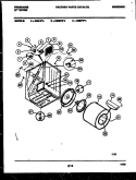 CABINET AND COMPONENT PARTS Diagram and Parts List for DEISFW4  Frigidaire Dryer