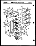 SHELVES AND SUPPORTS Diagram and Parts List for FPE19V3AW2  Frigidaire Refrigerator