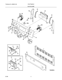 BACKGUARD Diagram and Parts List for CPLEFZ98GCC  Frigidaire Range