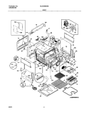 BODY Diagram and Parts List for GLES388ASB  Frigidaire Range