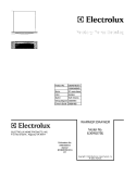 COVER Diagram and Parts List for E30WD75ESS1  Electrolux Warming Drawer