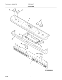 BACKGUARD Diagram and Parts List for CPGS3085KF2  Frigidaire Range