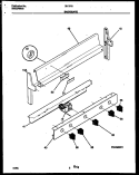 BACKGUARD Diagram and Parts List for 32-1019-00-12  Tappan Range