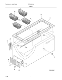 CABINET Diagram and Parts List for CFC13M5AW6  Uni Freezer