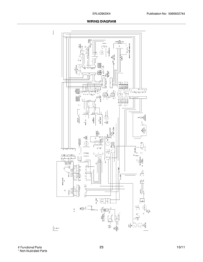 23 - WIRING DIAGRAM Diagram and Parts List for ERL6296SK4  Frigidaire Refrigerator