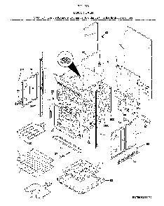 Lower oven Diagram and Parts List for 79040253413  Kenmore Wall Oven