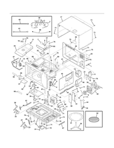 Microwave Diagram and Parts List for EW27MC65JW2  Electrolux Microwave Oven Combo