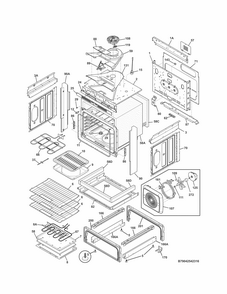 Body Diagram and Parts List for 79042549316  Kenmore Range