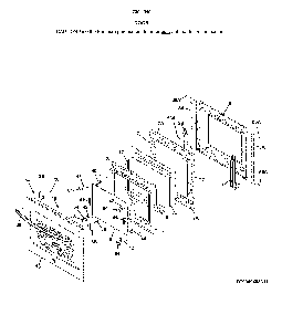 Door Diagram and Parts List for 79049403316  Kenmore Wall Oven