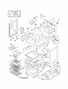 Body Diagram and Parts List for 79094249310  Kenmore Range