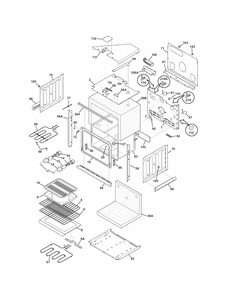 Body Diagram and Parts List for 79048833900  Kenmore Wall Oven