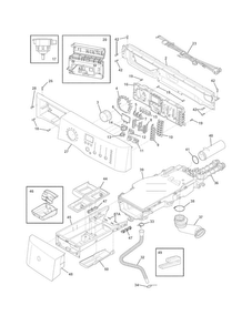 Controls Diagram and Parts List for EIFLW50LIW0  Electrolux Washer