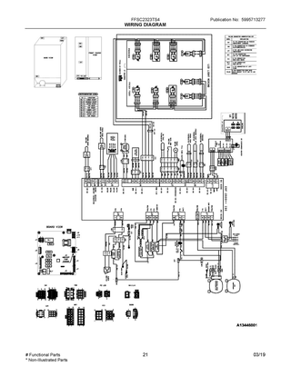 Wiring Diagram Diagram and Parts List for FFSC2323TS4  Frigidaire Refrigerator