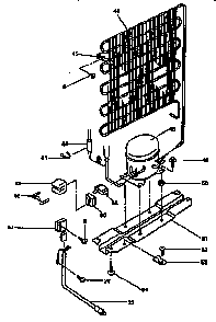 Refrigeration Unit Parts And Accessories Diagram and Parts List for 5649932910  Kenmore Refrigerator