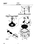 MOTOR & PUMP Diagram and Parts List for FDB989GFW2  Frigidaire Dishwasher